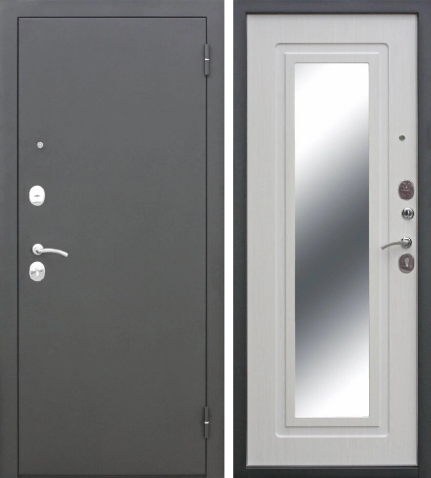 Дверь входная металлическая Царское зеркало Maxi, 960 мм, левая, цвет белый ясень от компании ИП Фомичев - фото 1