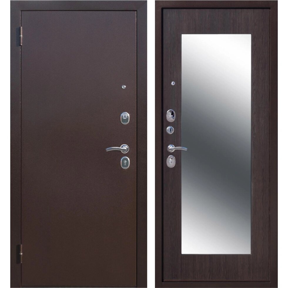 Дверь входная металлическая Царское зеркало Maxi, 960 мм, левая, цвет венге от компании ИП Фомичев - фото 1