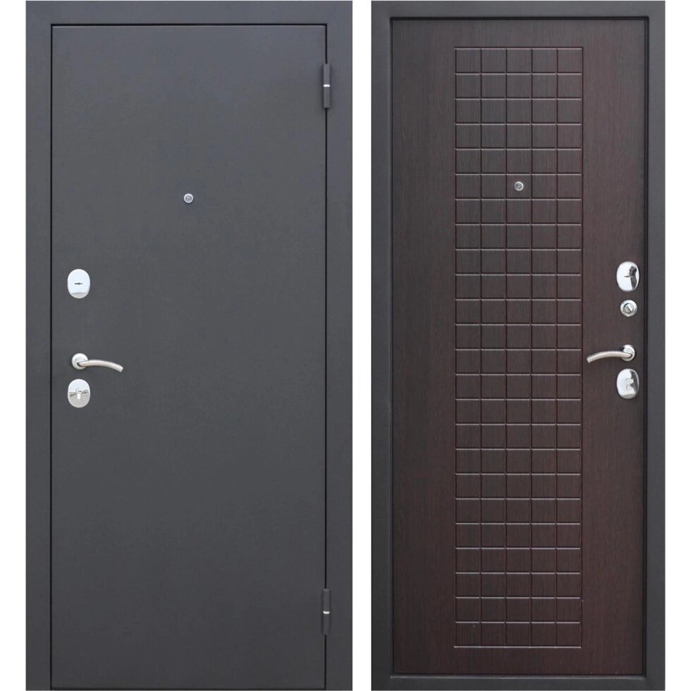 Дверь входная металлическая Гарда Муар, 860 мм, правая, цвет венге от компании ИП Фомичев - фото 1