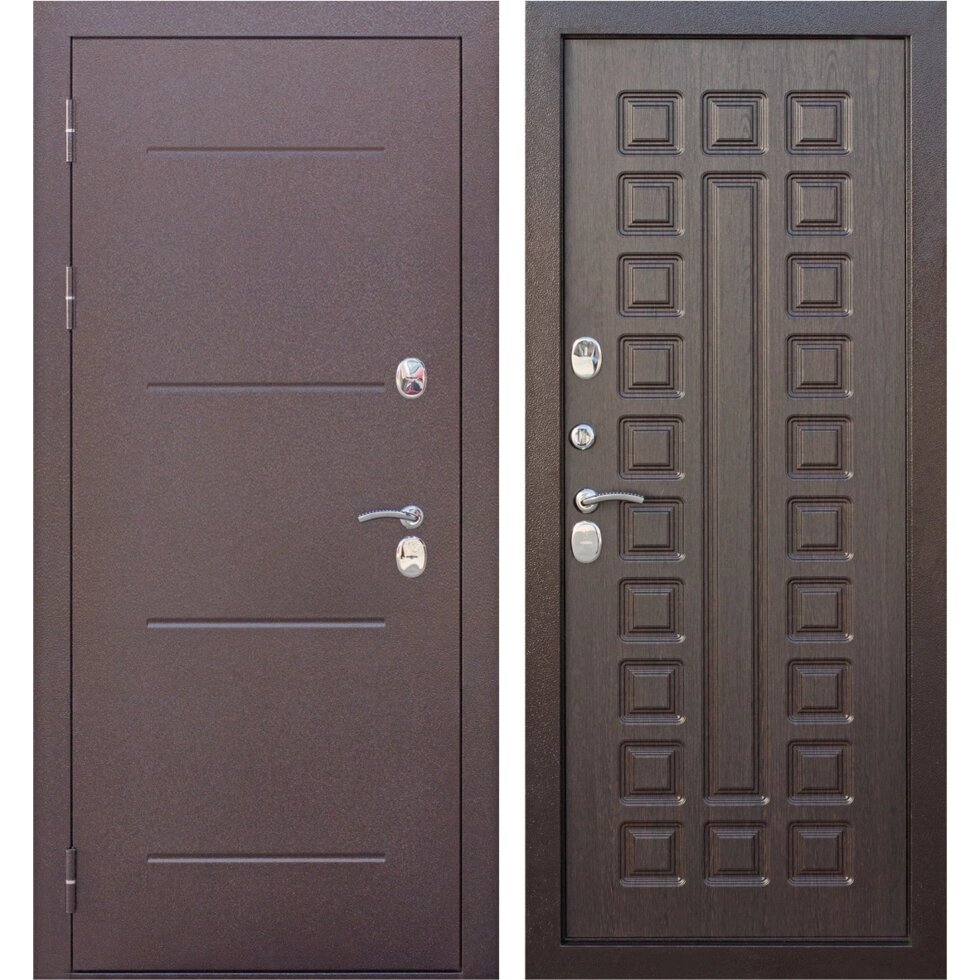 Дверь входная металлическая Isoterma 11 см, 860 мм, левая, цвет антик венге от компании ИП Фомичев - фото 1