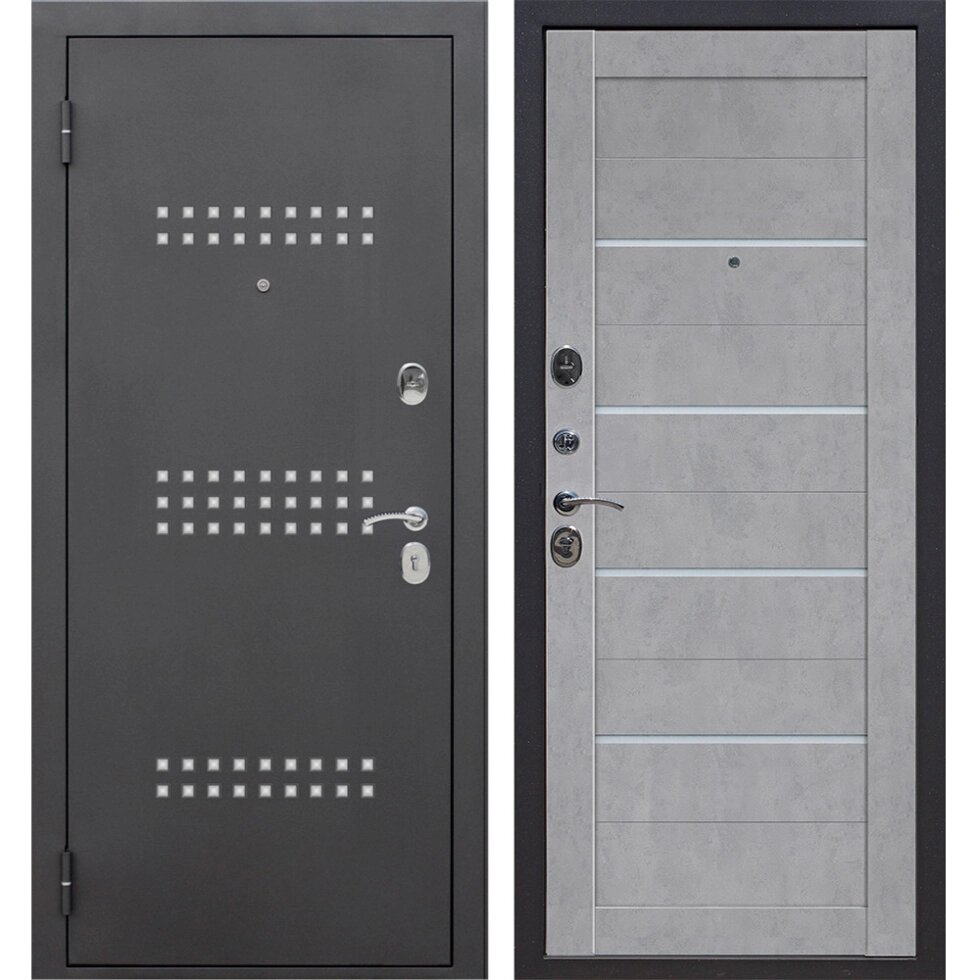 Дверь входная металлическая Сохо, 860 мм, цвет лофт светлый, левая от компании ИП Фомичев - фото 1