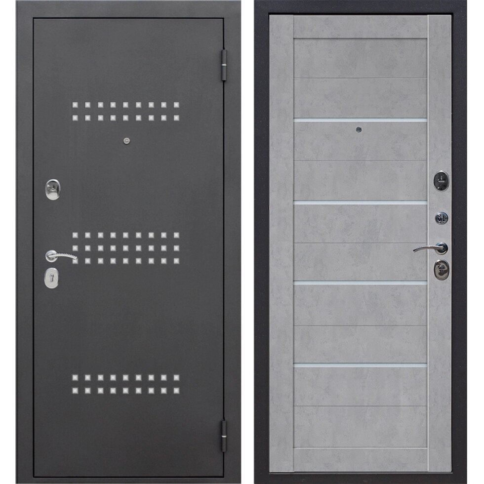 Дверь входная металлическая Сохо, 860 мм, правая, цвет лофт светлый от компании ИП Фомичев - фото 1
