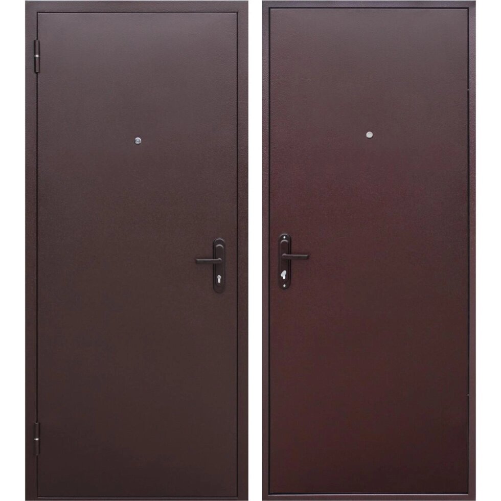 Дверь входная металлическая Стройгост 5, 860 мм, левая, цвет металл от компании ИП Фомичев - фото 1