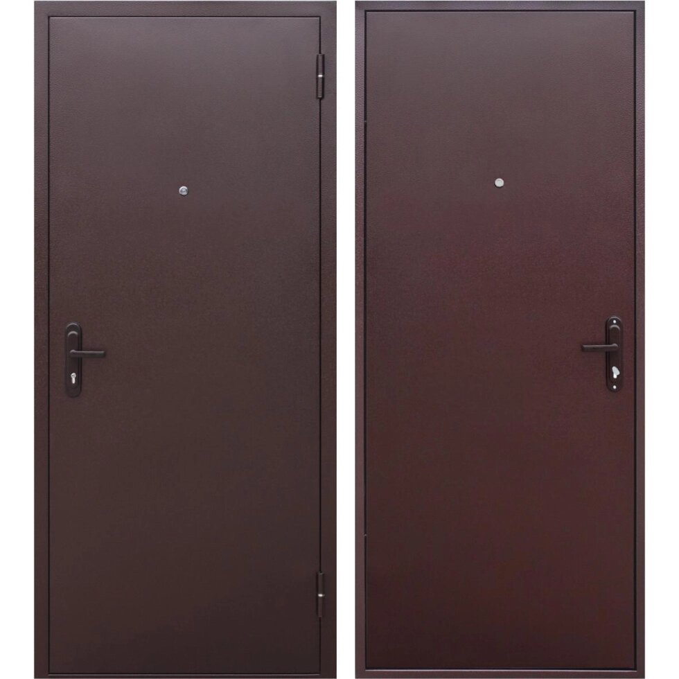 Дверь входная металлическая Стройгост 5, 860 мм, правая, цвет металл от компании ИП Фомичев - фото 1
