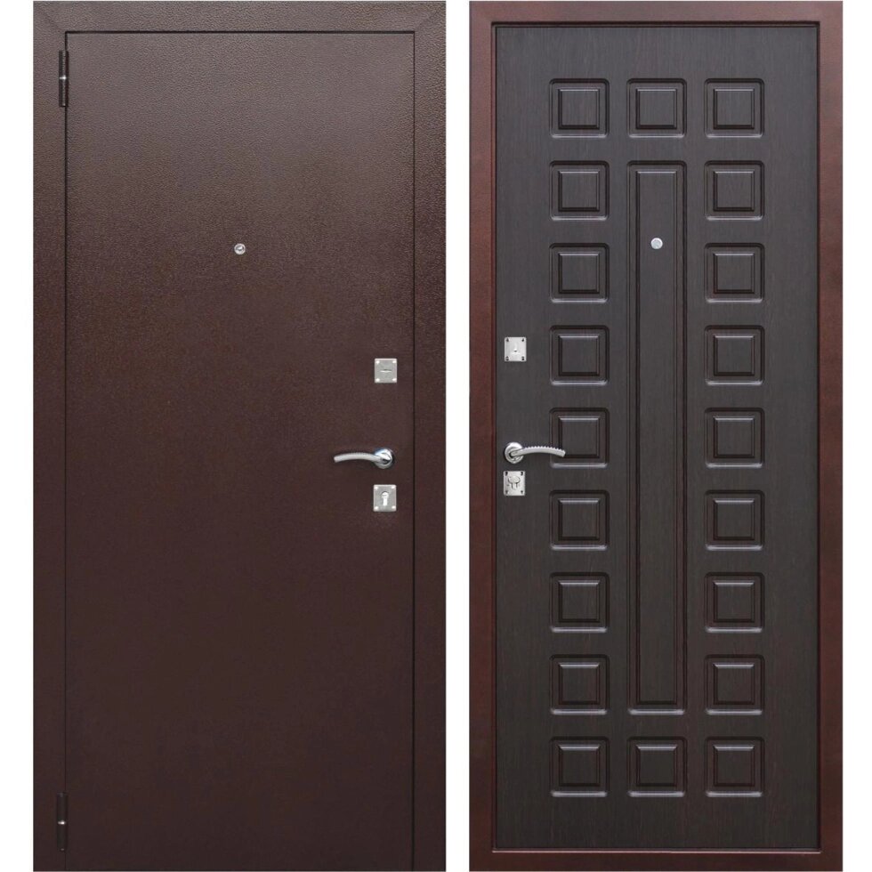 Дверь входная металлическая Йошкар, 960 мм, левая, цвет венге от компании ИП Фомичев - фото 1