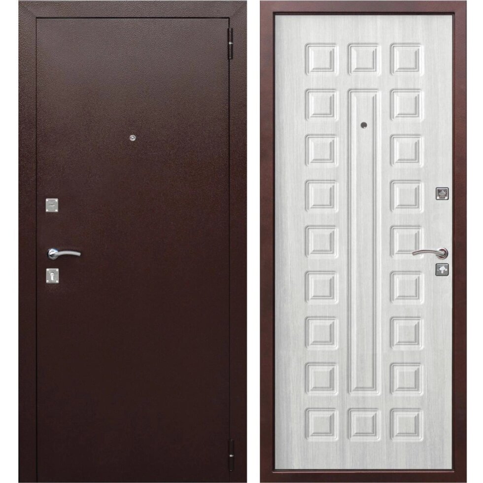 Дверь входная металлическая Йошкар, 960 мм, правая, цвет белый ясень от компании ИП Фомичев - фото 1