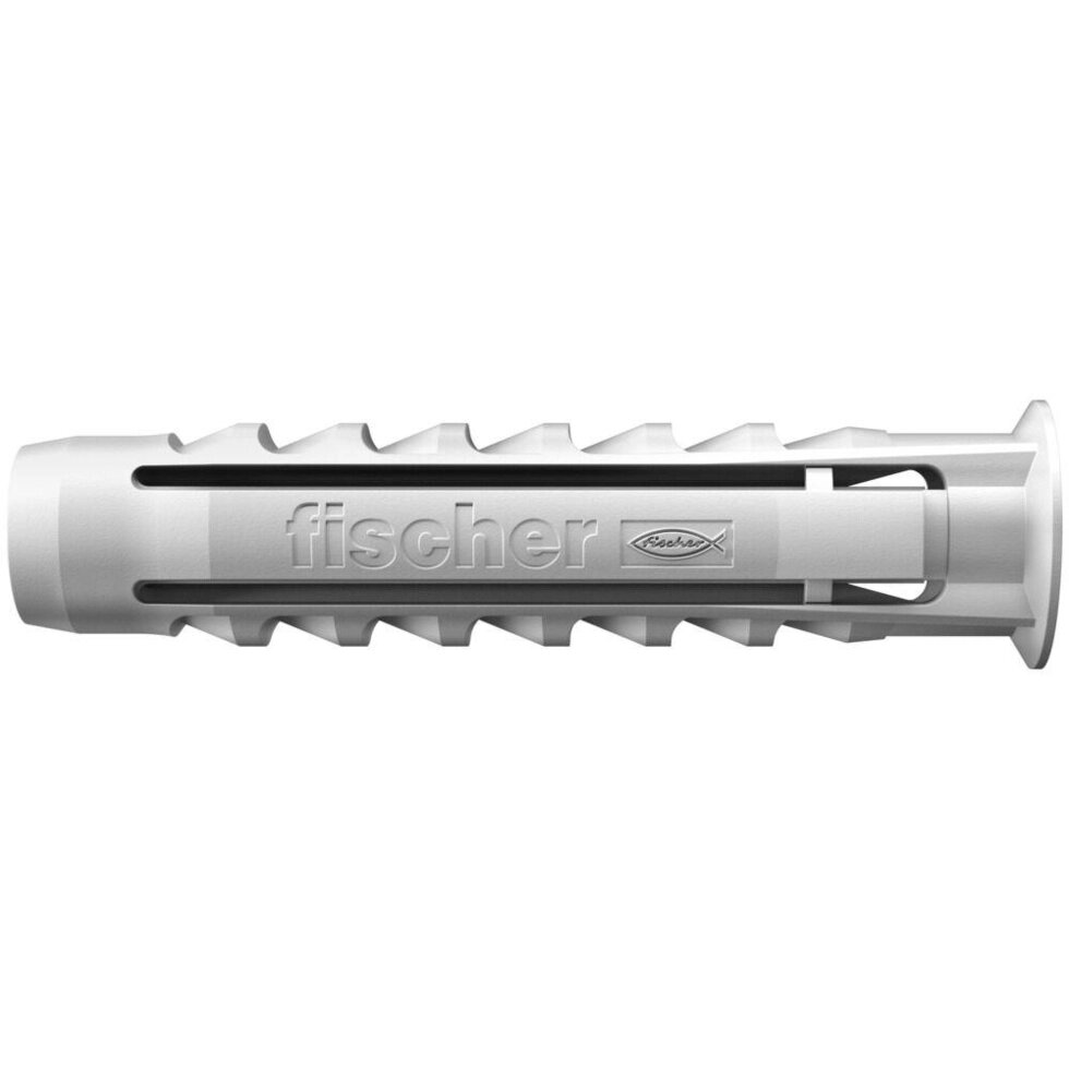 Дюбель для полнотелых материалов Fischer SX с шурупом 5x25 мм нейлон/оцинкованная сталь 20 шт. от компании ИП Фомичев - фото 1