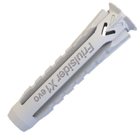 Дюбель для всех типов стен Friulsider X1 EVO 5x25 мм нейлон цвет серый 10 шт. от компании ИП Фомичев - фото 1
