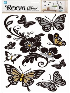 Элемент декоративный ROOM DECOR Бабочки с цветами PLA 0911