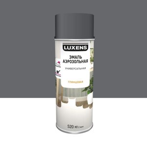 Эмаль аэрозольная декоративная Luxens глянцевая цвет гранитовый серый 520 мл