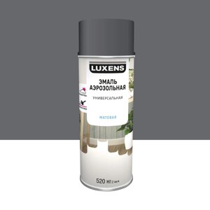 Эмаль аэрозольная декоративная Luxens матовая цвет гранитовый серый 520 мл