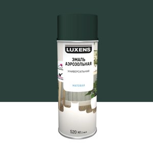 Эмаль аэрозольная декоративная Luxens матовая цвет зеленый мох 520 мл