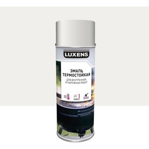 Эмаль аэрозольная термостойкая Luxens цвет белый 520 мл