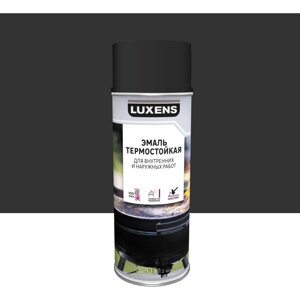 Эмаль аэрозольная термостойкая Luxens цвет черный 520 мл