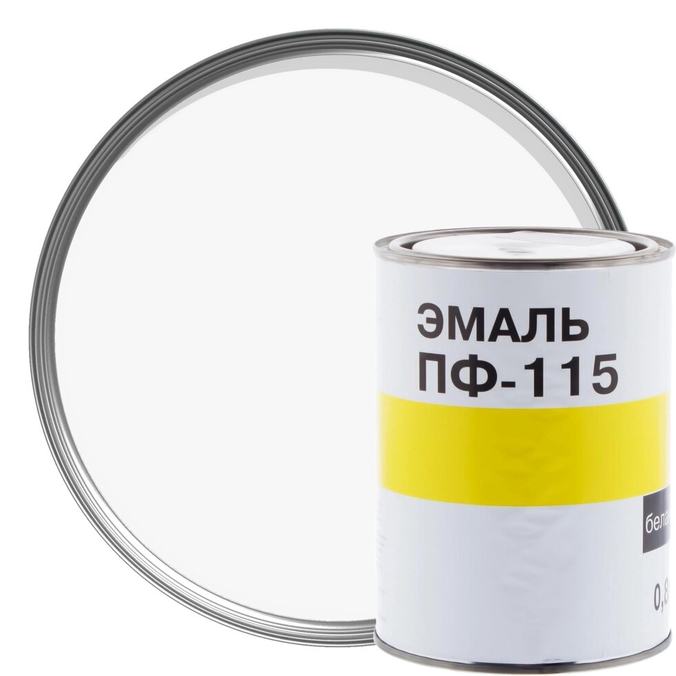 Эмаль ПФ-115 цвет белый 0.7 л от компании ИП Фомичев - фото 1