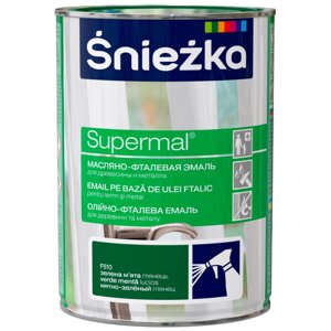 Эмаль Sniezka Supermal матовая цвет мятно-зеленый 0.8 л