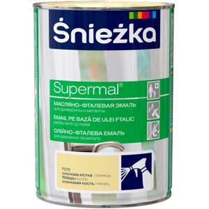 Эмаль Sniezka Supermal матовая цвет слоновая кость 0.8 л