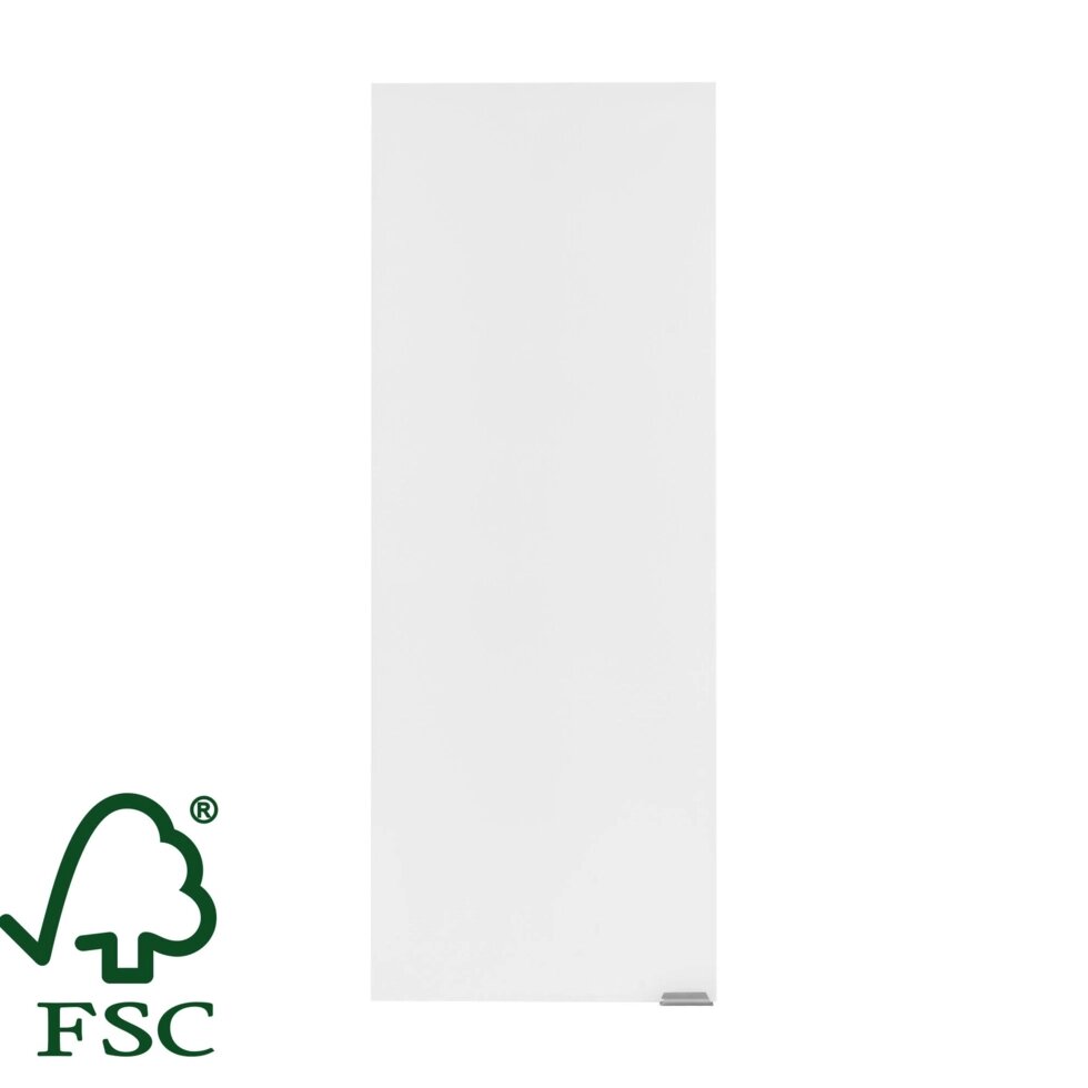 Фасад шкафа подвесного Смарт 30x80 см цвет белый глянцевый от компании ИП Фомичев - фото 1