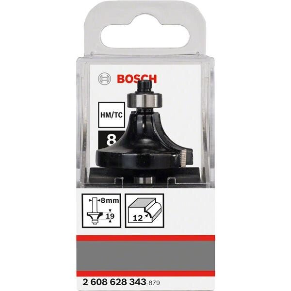 Фреза карнизная Bosch 12x19 мм, хвостовик 8 мм от компании ИП Фомичев - фото 1