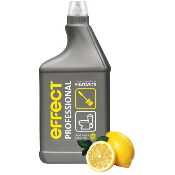 Гель чистящий для унитазов EFFECT PROFESSIONAL, Лимонная свежесть 750 мл от компании ИП Фомичев - фото 1