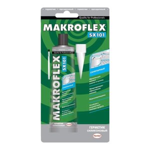 Герметик Makroflex SХ101 85мл санитарный бесцветный туба