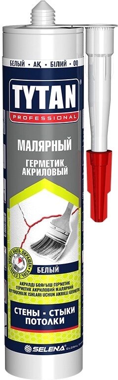 Герметик TYTAN акриловый малярный белый (280мл) от компании ИП Фомичев - фото 1