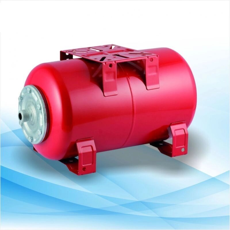 Гидроаккумулятор 24CT, 24л (Горизонтальный, Красный) от компании ИП Фомичев - фото 1