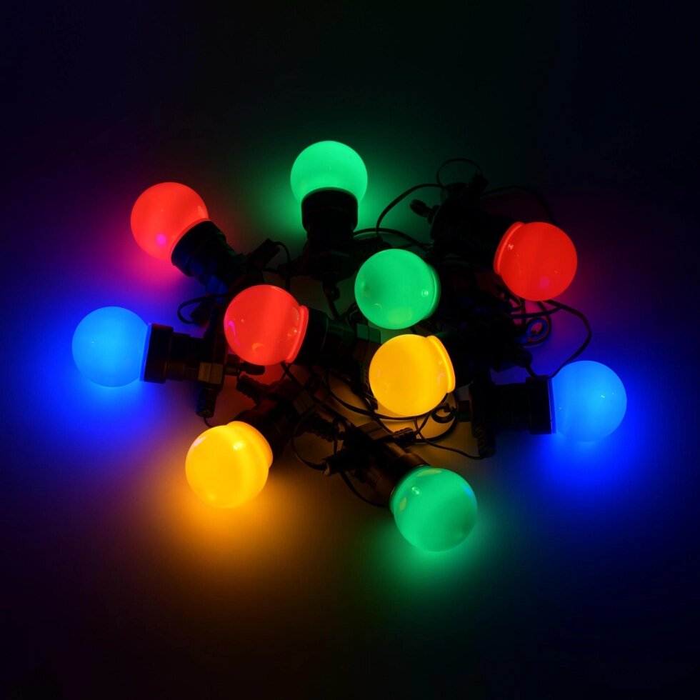 Гирлянда светодиодная шарики Gauss Holiday Белт лайт электрическая 8 м цвет мультиколор от компании ИП Фомичев - фото 1