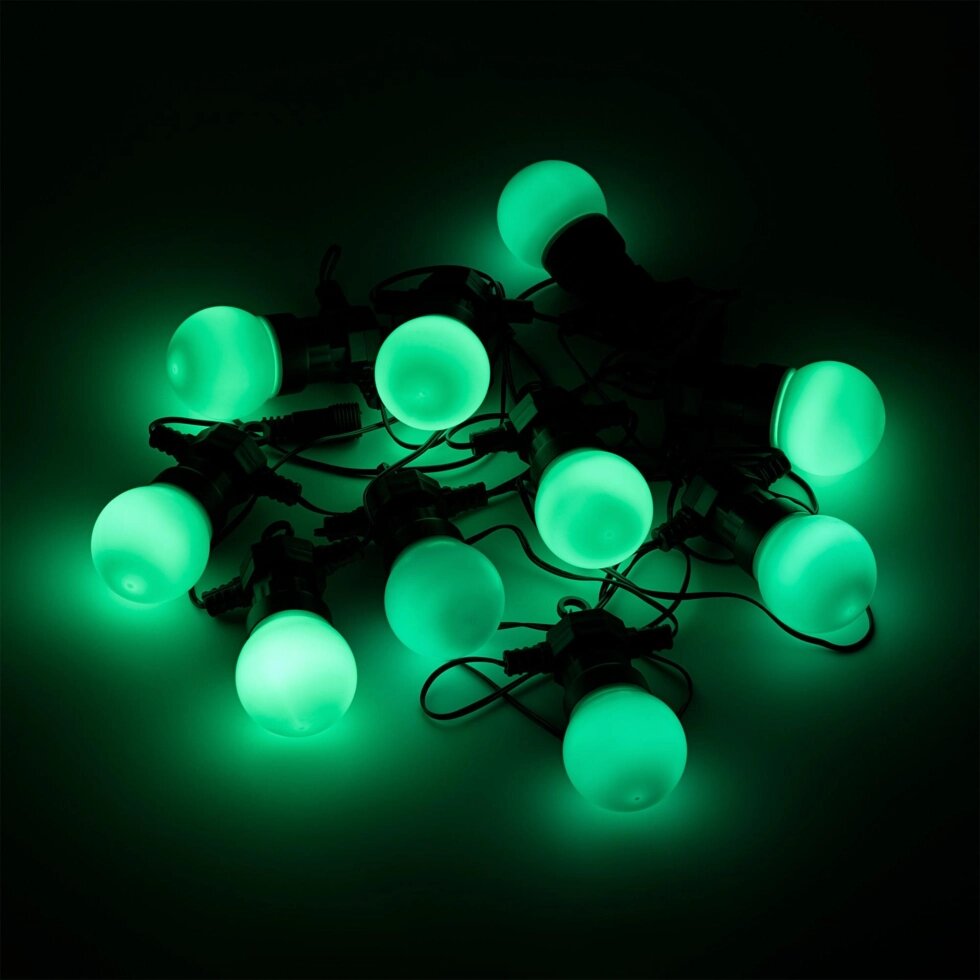 Гирлянда светодиодная шарики Gauss Holiday Белт лайт электрическая 8 м цвет зеленый от компании ИП Фомичев - фото 1