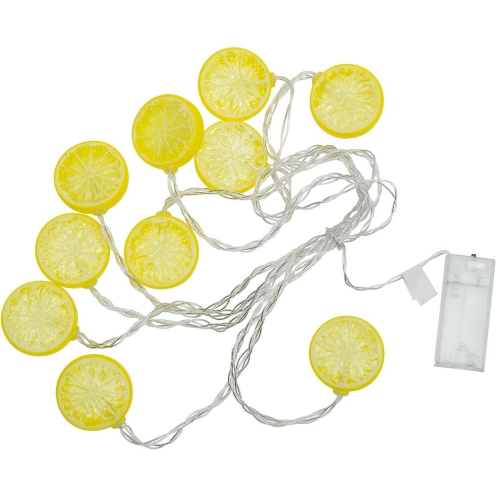 Гирлянда светодиодная Uniel «Лимон» на батарейках 4 м цвет золотой от компании ИП Фомичев - фото 1