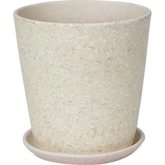 Горшок цветочный «Бежевый камень» №5, o22 см, 5.6 л, керамика, цвет бежевый от компании ИП Фомичев - фото 1