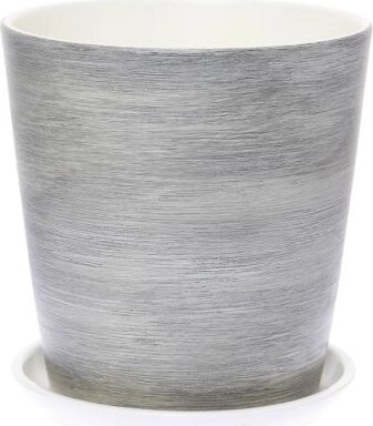 Горшок цветочный «Эбен» №3, o15 см, 1.5 л, керамика, цвет серый от компании ИП Фомичев - фото 1