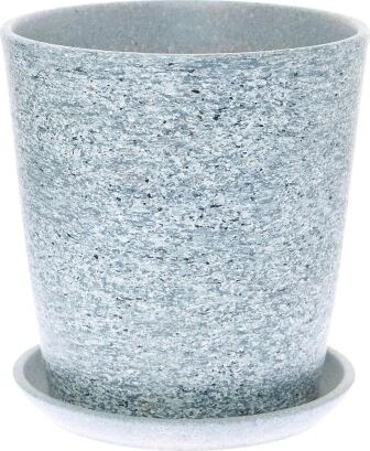 Горшок цветочный «Серый камень» №3, o15 см, 1.5 л, керамика, цвет серый от компании ИП Фомичев - фото 1