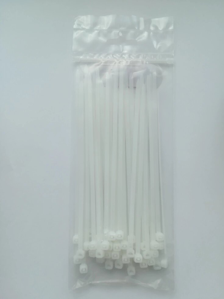 Хомут-стяжка 3.5х150 мм, цвет белый, 50 шт. от компании ИП Фомичев - фото 1