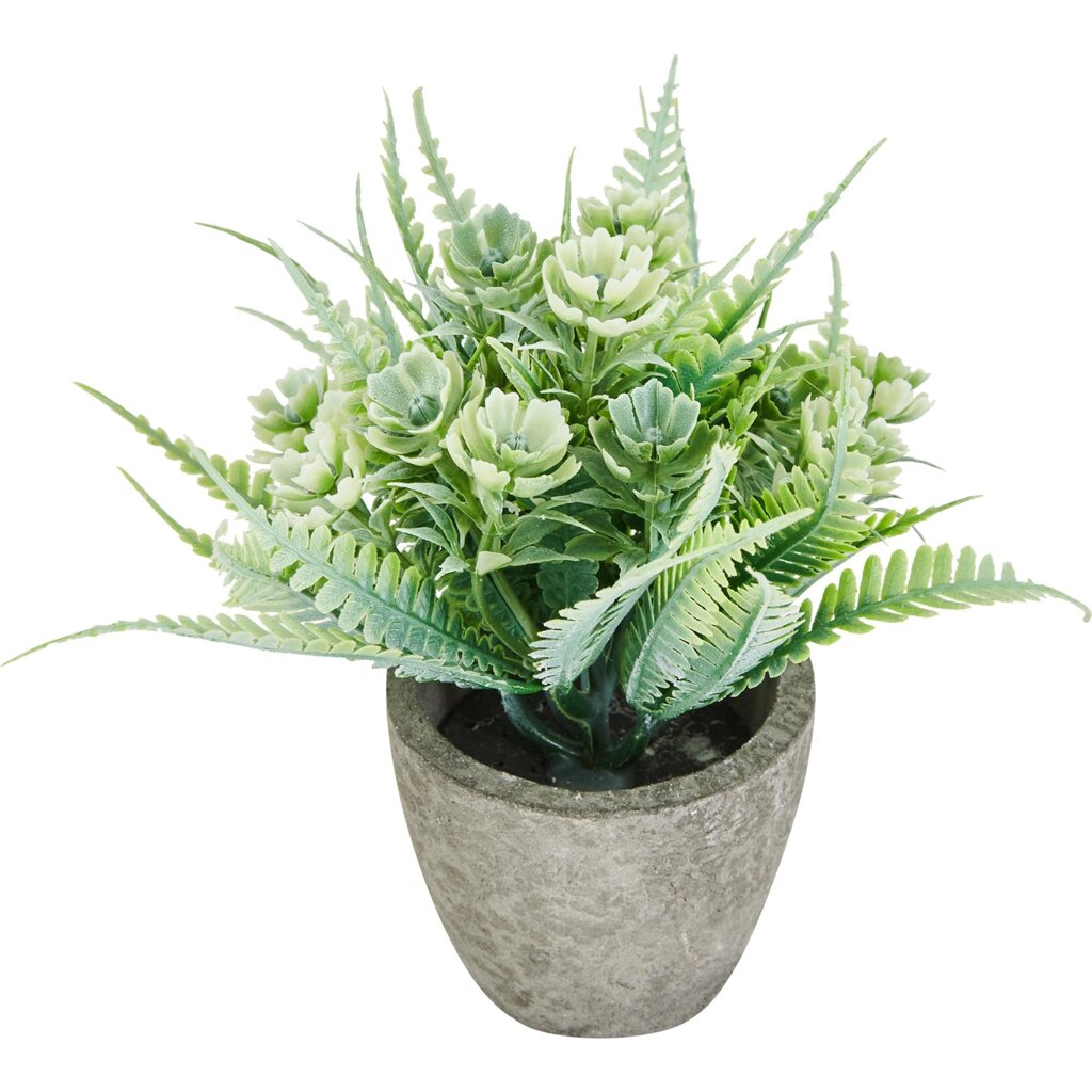 Искусственное растение декоративно-лиственное 8x8 см бледно-зеленый ПВХ от компании TOO RT UNIVERSAL GROUP - фото 1