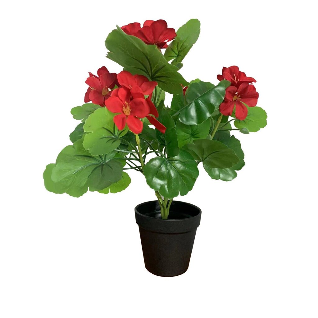Искусственное растение Герань h36 см ПВХ разноцветный от компании ИП Фомичев - фото 1