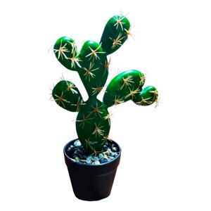 Искусственное растение Кактус h23 см полиэстер разноцветный
