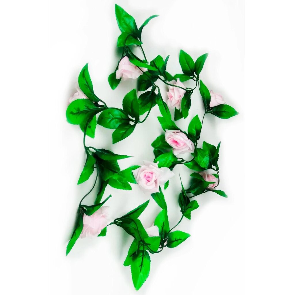 Искусственное растение Лиана Роза h230 см ПВХ разноцветный от компании ИП Фомичев - фото 1