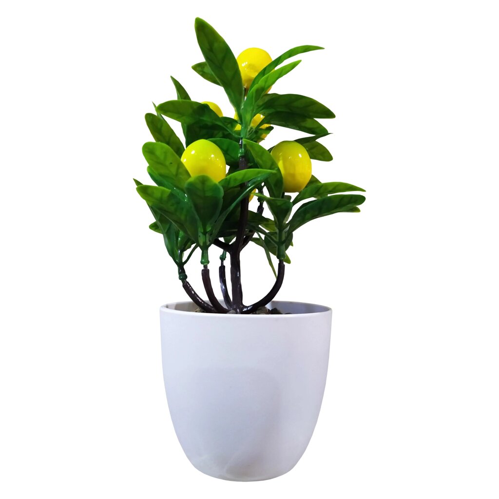 Искусственное растение Лимон o16 см полиэстер от компании TOO RT UNIVERSAL GROUP - фото 1