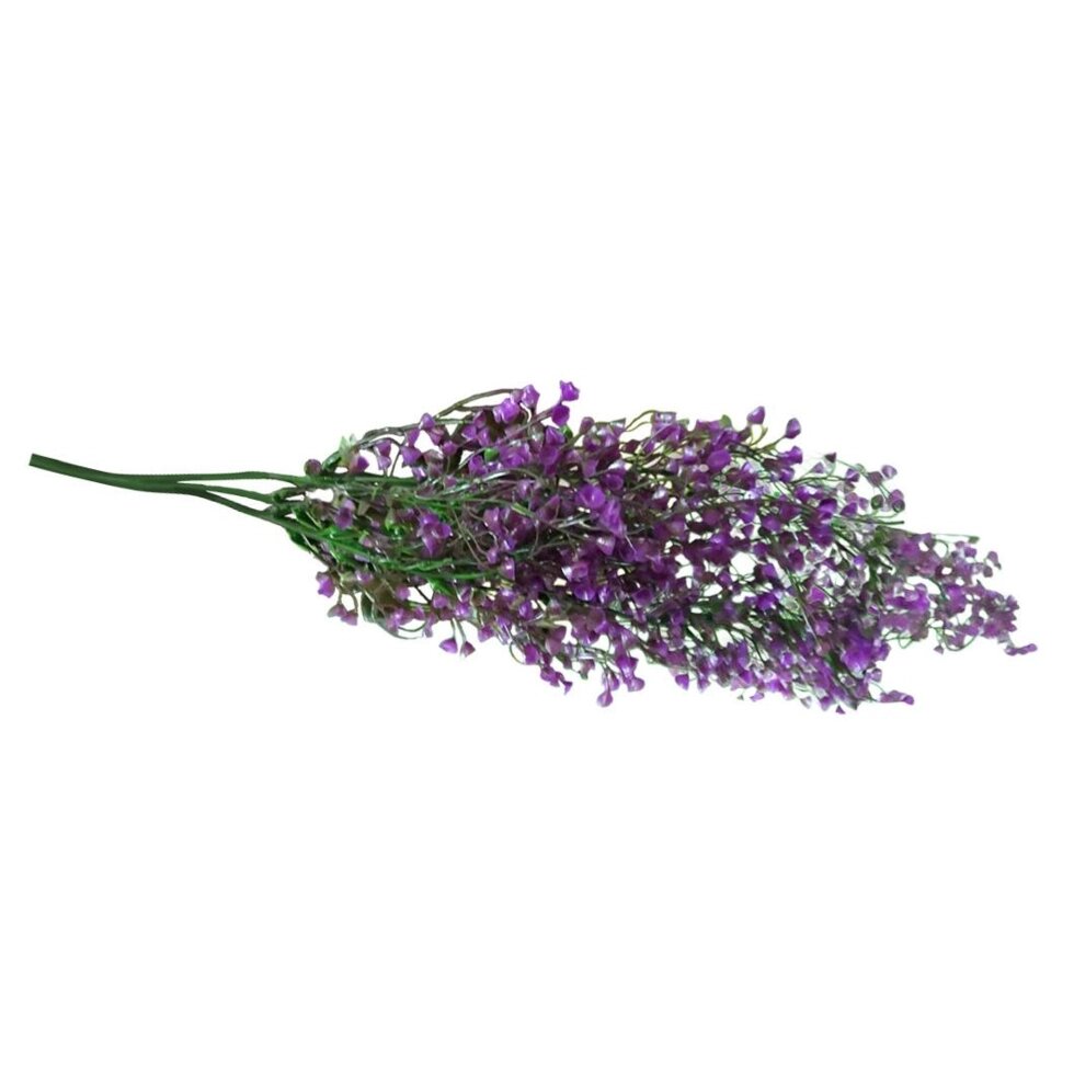 Искусственное растение подвесное с фиолетовыми цветами 80 см от компании ИП Фомичев - фото 1