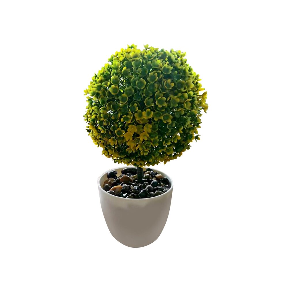 Искусственное растение Самшит h30 см ПВХ цвет зеленый от компании ИП Фомичев - фото 1