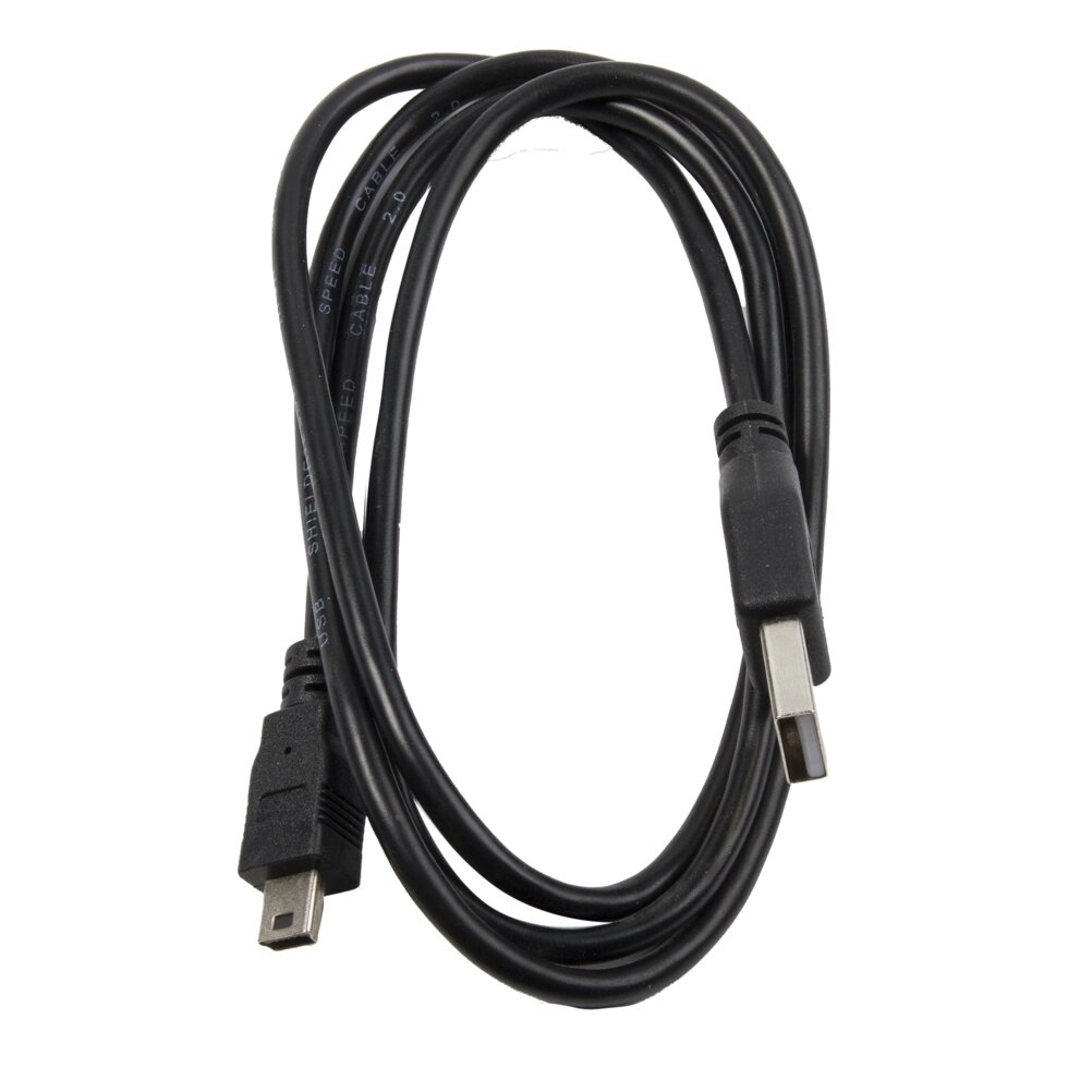 Кабель USB-miniUSB Oxion «Стандарт» 1 м, ПВХ/медь, цвет чёрный от компании ИП Фомичев - фото 1