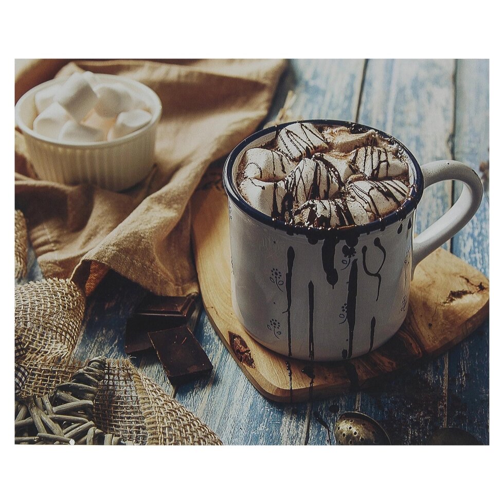 Картина без рамы 40х50 см «Hot Chocolate» от компании ИП Фомичев - фото 1