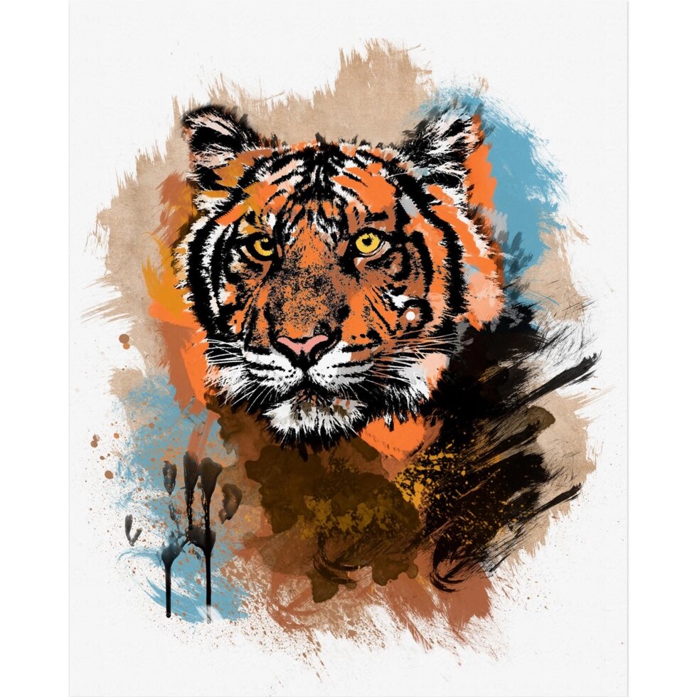 Картина на холсте Постер-лайн Тигр 40x50 см от компании ИП Фомичев - фото 1