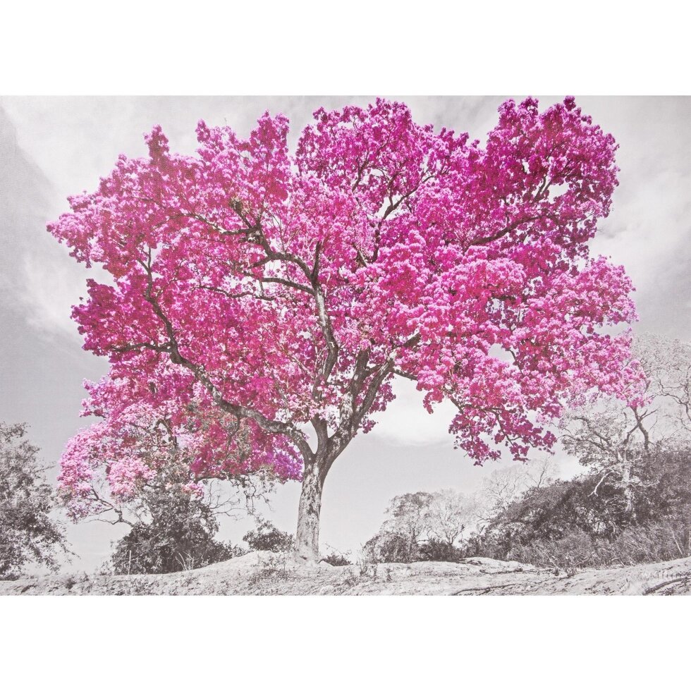 Картина на холсте «Розовое дерево» 50х70 см от компании ИП Фомичев - фото 1