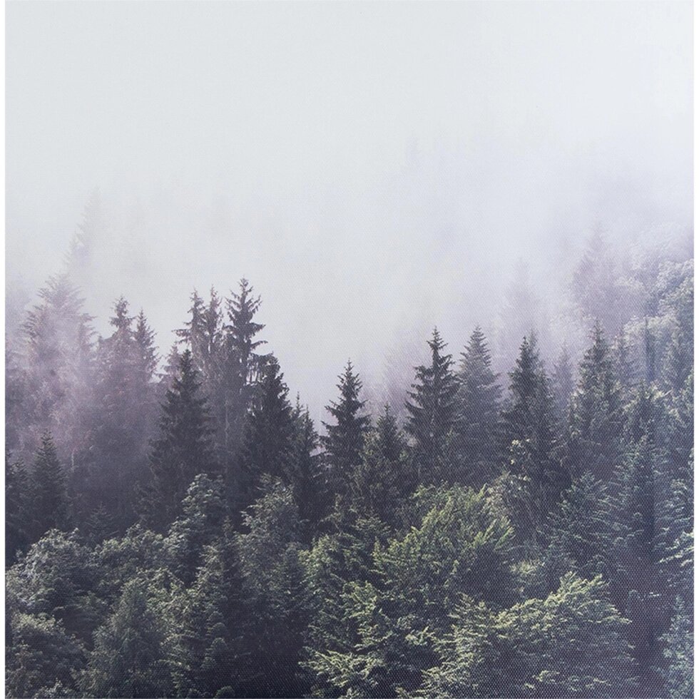 Картина на холсте «Туманный лес» 30x30 см от компании ИП Фомичев - фото 1