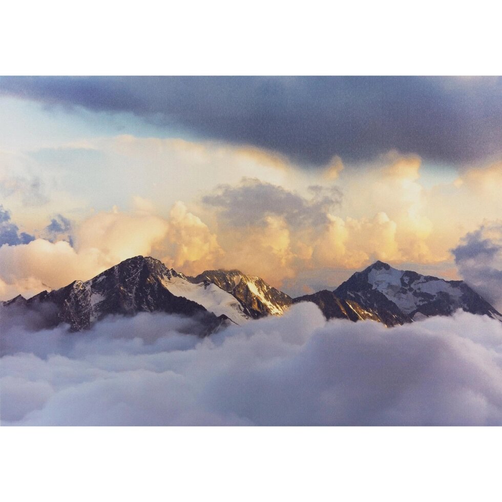 Картина на холсте «Вершины гор» 50х70 см от компании ИП Фомичев - фото 1
