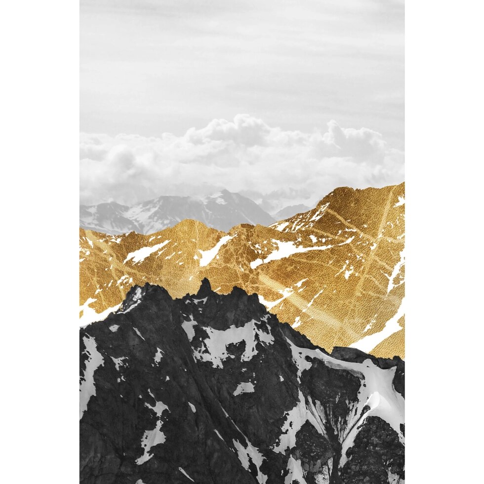 Картина на стекле «Золотая гора 1» 40x60 см от компании ИП Фомичев - фото 1