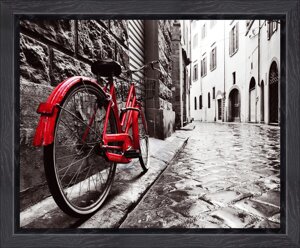 Картина в раме Припаркованные велосипед 40*50 см., PM-4036