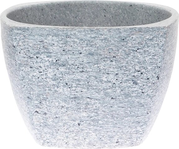 Кашпо цветочное «Серый камень» №2, o12 см, 0.85 л, глина, цвет серый от компании ИП Фомичев - фото 1
